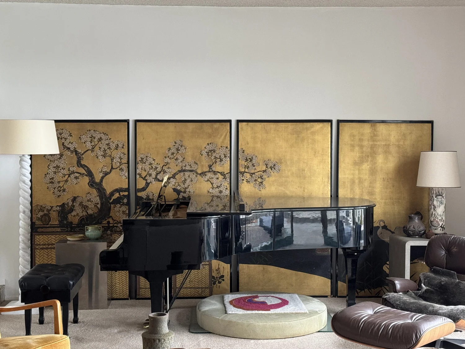 Stunning Set of Four 19th Century Edo Period Fusuma Door